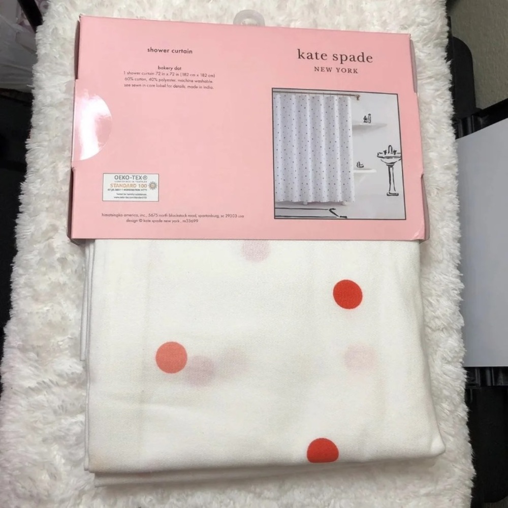 Kate Spade Bakery Dot Shower Curtain